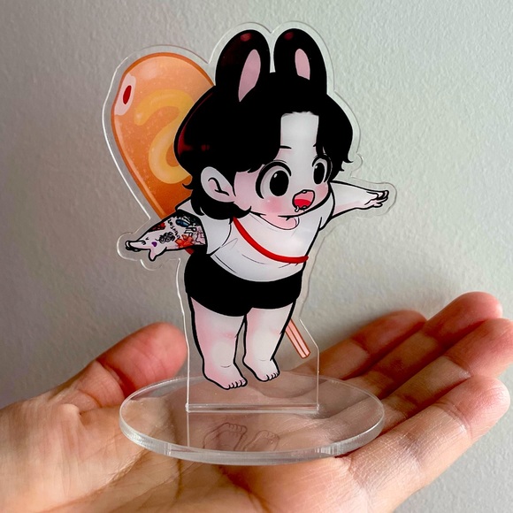 Jungkook acrylic standee 4 inches #kpop #bts #jungkook #seventeen - Picture 1 of 2